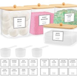 4 Pack Laundry Pods Container